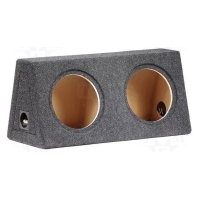 C1020x2 -  2x10 inch gesloten behuizing - inhoud: 2x 20 liter - antraciet
