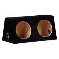 2x12 inch gesloten behuizing - kleur: zwart - inhoud: 30 + 30 liter