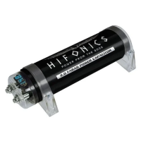 Hifonics HFC2000 condensator -  2 Fahrad met voltmeter