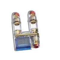 Newsound FH2V - zekeringhouder / verdeelblok / voltmeter - 3 in-/uitgangen tot 25mm2