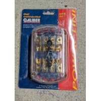 Caliber MFB44 - zekering verdeelblok - 4x 10mm2 ingang - 4x 10mm2 uitgang
