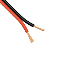 Huismerk 2x 0,75 mm2 luidsprekerdraad - rood-zwart- CCA