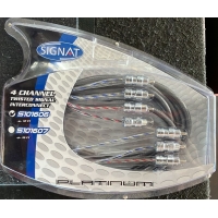 Signat S101606 - 4x rca-/tulpdraad  - lengte: 3,5 meter - high end- getwist