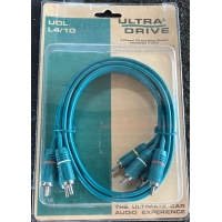Ultra Drive UDLL4/10 - 4x rca-/tulpdraad - lengte: 1 meter