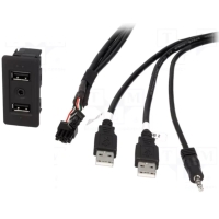 Huismerk Adapter USB/AUX voor o.a. VW golf 7