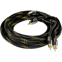 GroundZero GZCC 1.14X-TP - 114 cm hoge kwaliteit RCA-kabel met metalen connectoren