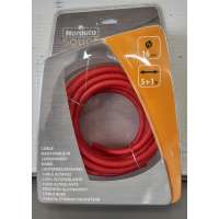 NorAuto 58962- 16mm2 dikte - 5 meter stroomdraad + 1 meter massadraad