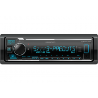 Kenwood KMM-BT358 - 1-din autoradio met 3x RCA uitgangen op 5 Volt - Bluetooth - Spotify - USB & kleurinstelmogelijkheid
