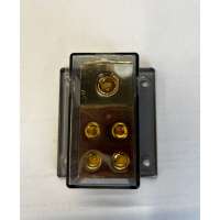 NeCom PB-P50 verdeelblok - 1x 50mm2 ingang - 4x 25mm2 uitgang