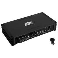 ESX QM500.2 - 2x 140/250 Watt RMS bij 4/2 Ohm impedantie - met bass remote unit - NU met GRATIS 12 mm2 KABELSET compleet