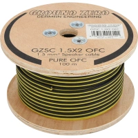 Ground Zero GZSC 1,5X2 OFC 2x 1,5 mm² OFC luidspreker- stroom/massa-kabel