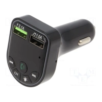 Gembird- bluetooth FM transmitter met 2x USB aansluiting