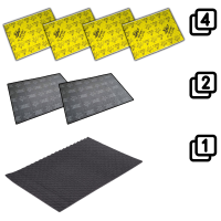 Comfort Mat DOORKIT M - Dempingspakket voor 2 autodeuren, ontdreunen en isoleren van 2 deuren