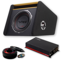 VIBE 12" 500 Watt RMS Subwoofer Pakket - SLICKMIT12-V3 + POWERBOX800.1D-V3 + VSAWK4-V1