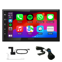 Kenwood DMX5023DABS - Apple Carplay - Android Auto - DAB+ - Mirror functie - Inclusief DAB+ antenne en microfoon