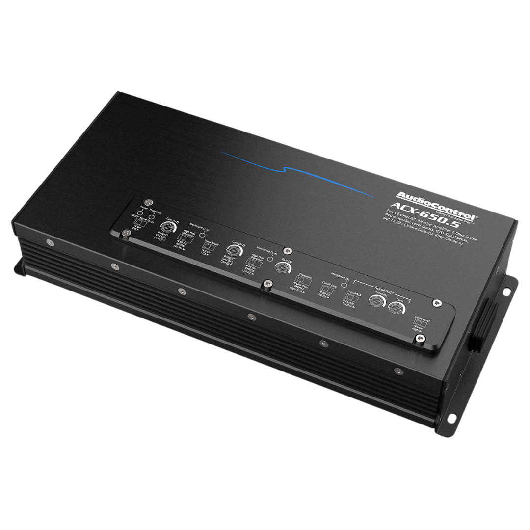 AudioControl ACX-650.5 - All-Weather 5-Kanaals Versterker - 4x 50/75 + 1x 200/350 Watt RMS vermogen bij 4/2 Ohm impedantie