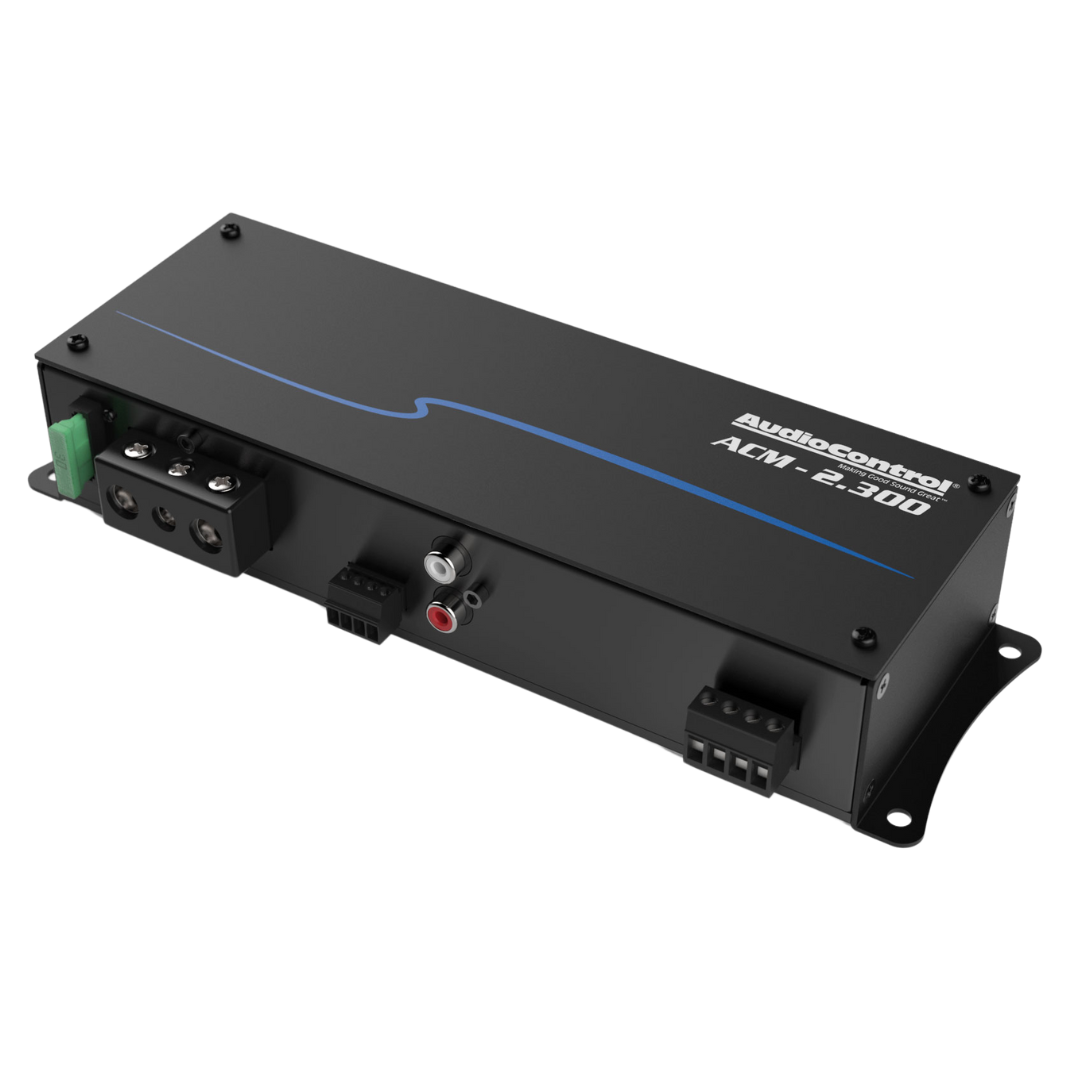 AudioControl ACM-2.300 - 2x 75/150 Watt RMS vermogen bij 4/2 Ohm impedantie - Micro 2-Kanaals Versterker
