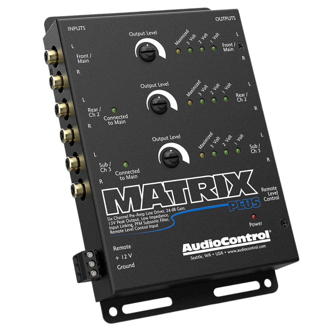 AudioControl MATRIX PLUS - 6-Kanaals Line Driver met optionele Level Control