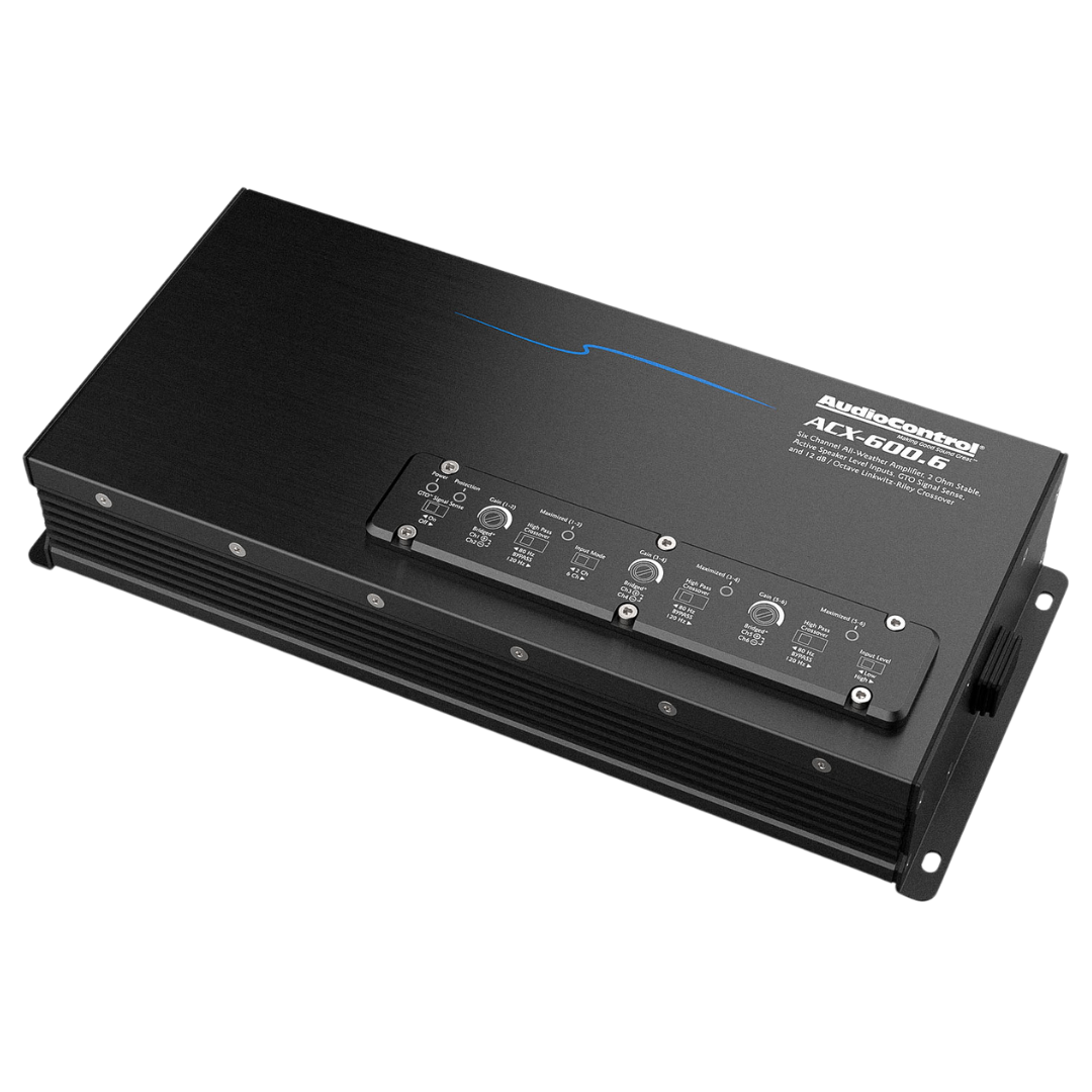 AudioControl ACX-600.6 - All-Weather- 6-Kanaals Versterker - 6x 50/100 Watt RMS vermogen bij 4/2 Ohm impedantie