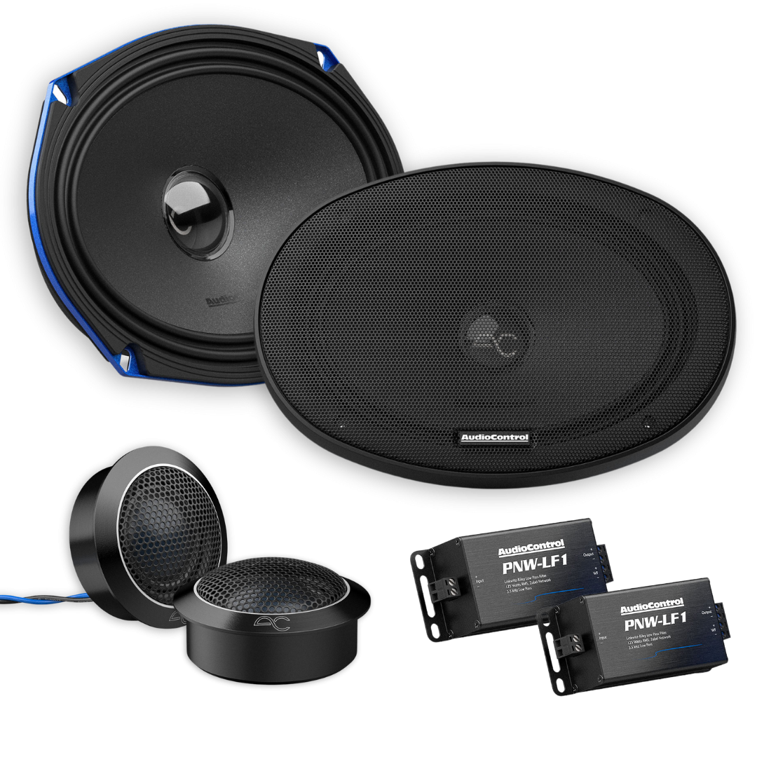 AudioControl PNW-69CS2 -2x 100 Watt RMS vermogen bij 3 Ohm impedantie  | 2-Weg Componenten Set