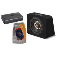 Infinity Baspack - monoblok versterker voor subwoofer- met bass remote unit en bekabeling - 300 Watt RMS vermogen !