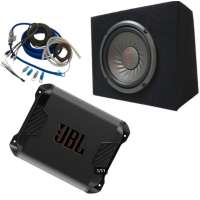 JBL Stage102pakket compleet met JBL A652 versterker + bekabeling