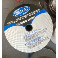Signat S103202 - 20mm2 stroom/massa-kabel -OFC Transparant zwart - rol van 30,5 meter !